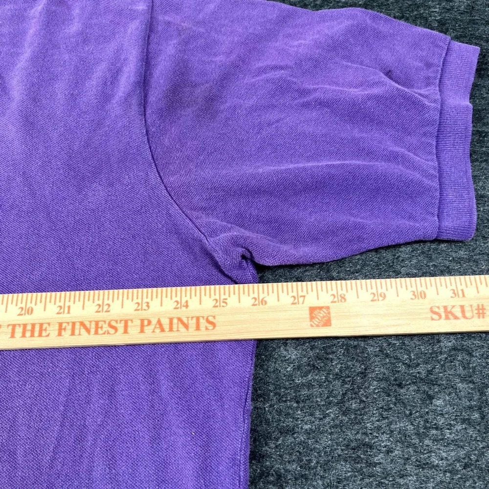 Y2K Polo Ralph Lauren Shirt Mens 2XL Purple Cotton Pony Logo Tennis Golf